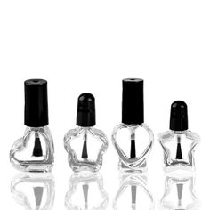 5/10Pcs 5ml Clear Empty Nail Polish Glass Bottle With Brush Nail Art DIY Storing Nail Polish, New Nail Polish Colors, Brush Nail Art, Diy Facial Mask, Lip Gloss Containers, Homemade Makeup, Makeup Containers, Nail Polish Storage, New Nail Polish