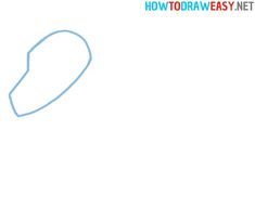 a drawing of an oval object with the words how to draw easy