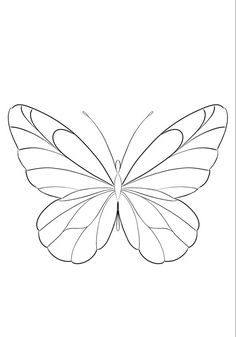 the outline of a butterfly on a white background