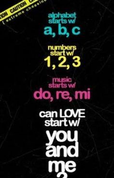 the poster for can love start with you and me?