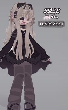 an anime character with long white hair and black clothes, standing in front of a gray background