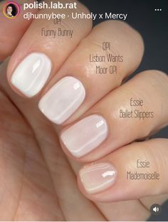 Short Soft Gel Nails, Opi Milky White, Fresh Nails, Natural Nails Manicure, Sheer Nails, Opi Nail Colors, Subtle Nails, Pink Gel, Casual Nails