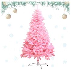 PRICES MAY VARY. ✤Unlit Christmas Tree: This is an unlit tree, except for the full branches and blades, there are no extra decorations on the tree; we leave decorative space for you and your family to create your own dreamy Christmas tree ✤Realistic Artificial Xmas Tree: Our real Christmas tree is ideal for any setting, suitable for home, wedding, Christmas Day, holiday, restaurant, mall, hotel, restaurant, commercial building, and shopping center decorations ✤Sturdy Metal Stand: Our pink Christ Pink Christmas Lights, Pink Xmas Tree, 7ft Christmas Tree, Unlit Christmas Trees, Dreamy Christmas, Tree For Christmas, Artificial Xmas Trees, Christmas Tree Template, For Christmas Decorations