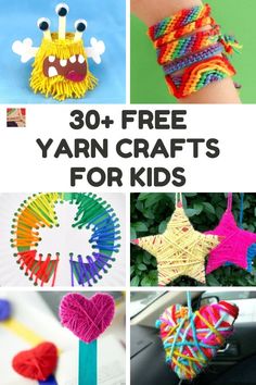 yarn crafts for kids that are easy to make