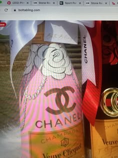 two bottles of chanel are shown in this screen capture from the webpage,