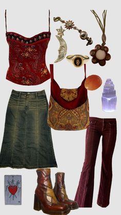 Fest Outfits, Estilo Hippie, Hippie Style Clothing, Hippie Outfits, Look Vintage, Look At You