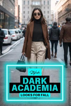 Dark Academia Autumn Outfit Ideas