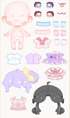 the paper doll is made to look like a baby