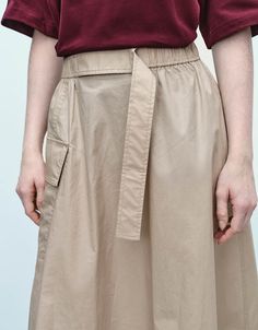 Category : Skirt


Thickness : Medium


Fit Type : Oversized


Stretch Fabric : Slight Stretch


SPU : UWU530035


Fabric : 100% Cotton


Tips : wash with like colors,do not soak,steam ironing recommended,do not pull hard.



Product Measurement Units: CM



Size
S
M
L


Skirt Length
82.1
84
85.9


Waist
63
67
71 High-waist Beige Cotton Skirt, High Waist Beige Cotton Skirt, Relaxed Fit Cotton Full Skirt, High Waist Khaki Cotton Skirt, Casual A-line Voluminous Skirt, Fall Cotton Cargo Skirt With Relaxed Fit, High Waist Cotton Skirt With Relaxed Fit, Cotton Relaxed Fit Pleated Skirt, Relaxed Fit Cotton Pleated Skirt