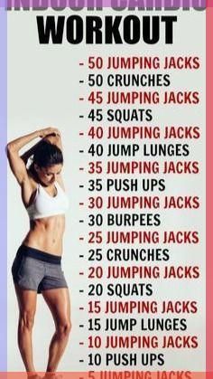 an image of a woman's workout routine with the words, 10 - minute cardio workout