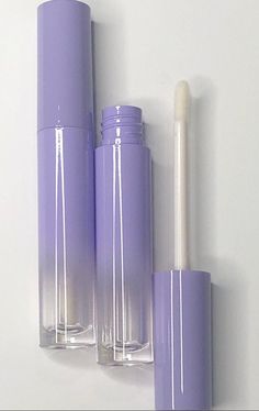 *Capacity: approximately 5 ml *Gradient purple that fades into a clear tube at the bottom. *Doe foot applicator TUBES AND STOPPERS ARE SANITIZED WITH RUBBING ALCOHOL DURING PACKAGING PROCESS All orders of 20-100 tubes are packaged in a cute holographic zip bag. If you are in search for a specific item or lip gloss tube, please message me. Cute Lip Gloss Tubes, Lip Gloss Purple, Dreamy Pictures, Purple Lip Gloss, Beautiful Packaging Design, Purple Room Decor, Lipstick Container, Purple Room, Business Aesthetic