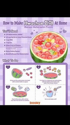 how to make watermelon sushi at home info sheet with instructions for making it