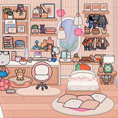 a room filled with furniture and lots of clutter