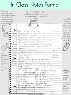 an in - class notebook with instructions for writing and using it to help students learn how to