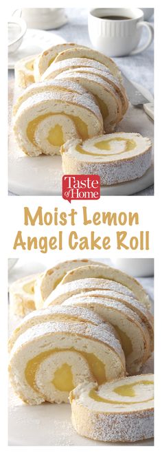 the most lemon angel cake roll recipe