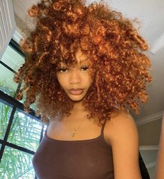 Hair Colour Inspo, Dyed Curly Hair, Girl Hair Colors, Honey Brown Hair, Hair Dyed, Ginger Hair Color, Big Curly Hair, Hairstyles Pictures