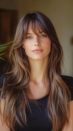 15 Curtain Bangs Hairstyles: Trendy Looks for 2024 Long Hair With Light Bangs, Light Curtain Bangs, Whispy Curtains Bangs With Long Hair, Straight Hair Curtain Bangs, Long Bangs Long Hair, Long Hair With Curtain Bangs, Curtain Bangs Style, Bangs And Balayage, Curtain Bangs Hairstyles