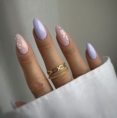 Realistic Tattoo Ideas, April Nails, Lilac Nails, Realistic Tattoo