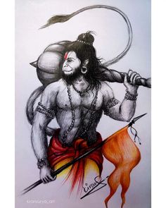 Bajrangbali Hanuman Hd Wallpapers, Hanuman Drawing, Hanuman Video, Ram Hanuman, Color Pencil Sketch, Hanuman Hd Wallpaper, Look Wallpaper, श्री राम