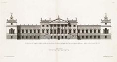 an architectural drawing of the stately building