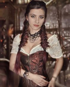 steampunk-lover: “Stunning beauty #steampunk #steampunkgirl #corset #leather #steamgirl ” Steampunk Mode, Moda Steampunk, Steampunk Hairstyles, Steampunk Woman, Mode Steampunk, Steampunk Couture, Gothic Flowers, Steam Girl, Steampunk Women