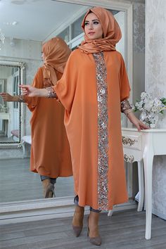 LefZen Kiremit Elisa Ferace Tunik Abaya And Hijab, Abaya Designs Dubai, Designer Abaya, Fesyen Islam, Abaya Design, Hijab Designs, Hijab Trends