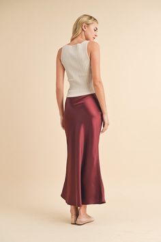 Satin Maxi Skirt Elastic Waistband 96% Polyester, 4% Spandex Satin Maxi Skirt, Satin Maxi, Sweater Skirt, Sweater Top, Dress Skirt, Maxi Skirt, Champagne, Topshop, Spandex