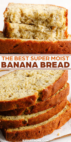 Sliced banana bread on a cutting board Moistest Banana Bread Recipe, What Can I Make With Old Bananas, Banana Bread With Walnuts Recipe, Banana Bread Recipe With Baking Powder, Very Moist Banana Nut Bread, Banana Cake Recipe Moist, Simple Banana Bread Recipe, Best Banana Bread Recipe Moist, Super Moist Banana Bread Recipe