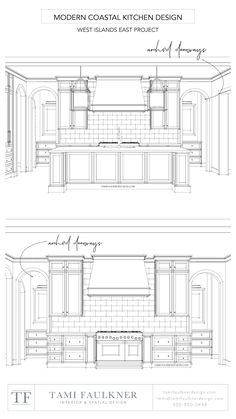 FIVE THINGS TO THINK ABOUT BEFORE ADDING ARCHES TO YOUR DESIGN PROJECT — Tami Faulkner Design Arched Cabinets, California Ranch Style Homes, Kitchen Floor Plan, Arched Doorways, Custom Floor Plans, Kitchen Floor Plans, Interior Design Sketches, Ranch Style Home, Kitchen Inspiration Design