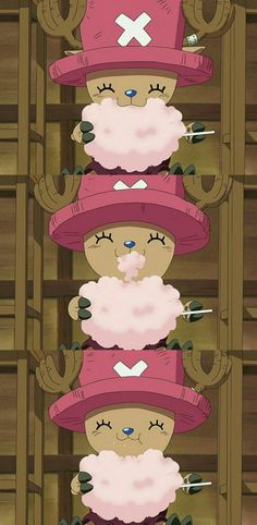 three cartoon sheeps with hats on their heads and one is wearing a pink hat