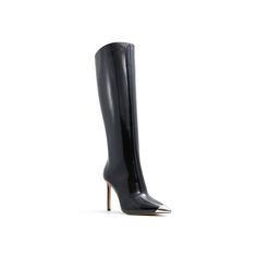 Aldo-Agathea Boot Sharpen up your layered look with the Agathea boot from Aldo. The sleek, metallic-accented toe provides the perfect highlight for this tall boot featuring a stiletto heel for elegant lift. Click here for Boot Measuring Guide. Tall Boot, Layered Look, Tall Boots, Stiletto Heel, Black Boots, Stiletto Heels, Click Here, Sleek, Boots