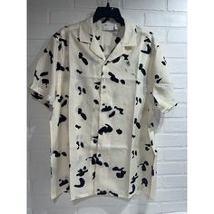 Thanks For Shopping Our Store! Please Ask Any Questions You May Have! Casual Short Sleeve Cow Print Tops, Trendy Cow Print Top For Summer, Casual Spring Tops With Cow Print, Spring Casual Cow Print Tops, Casual Cow Print Tops With Relaxed Fit, White Cow Print Top For Summer, Casual Cow Print Tops For Spring, Summer Cow Print Short Sleeve Tops, Spring Cow Print Short Sleeve Top