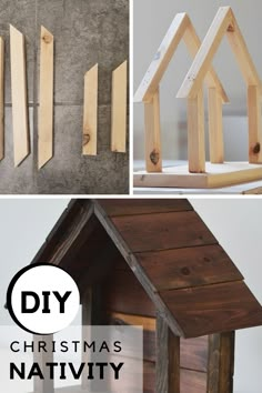 diy christmas nativity decorations made from wood