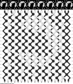 the pattern is shown in black and white