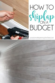 how to shiplap on a budget