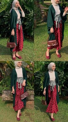 Outfit Kondangan Casual, Batik Fashion Modern, Kulot Pants, Kondangan Outfit, Muslim Outfits Casual, Batik Fashion, Style Hijab