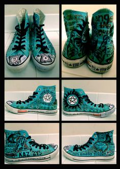 Anti Possession Symbol, Awesome Shoes, Superwholock, The Devil, Cute Shoes, Nice Shoes, Converse Sneaker, Supernatural