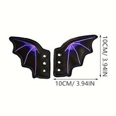 Black Purple Bat Wings Shoes Buckle Delicate Boots Shoes Decorative Accessories n & Women Shoes Cartoon Wings, Wings Shoes, Cool Shoes, Shoe Decoration, Wing Shoes, Wings Design, Accessories Diy Jewelry, Decorated Shoes, Beautiful Boots