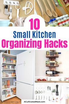 small kitchen organizing hacks that are easy to do