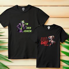 🎉 Get ready to double the laughs and double the style with our hilarious Couple's T-shirts! 🎉 🤣 Spice up your wardrobe and your relationship with our side-splitting tees, guaranteed to turn heads and tickle funny bones wherever you go! 🤣 👫 Made from super-soft, high-quality fabric, our T-shirts are as comfortable as they are amusing, ensuring you and your partner can rock your humor in style. 👫 😂 With witty and whimsical designs that complement each other perfectly, our Couple's T-shirts Couple Squad, Her King, Funny Bones, Matching T Shirts, Valentine's Gift, Couple T-shirt, Matching Shirts, Bones Funny, Spice Things Up