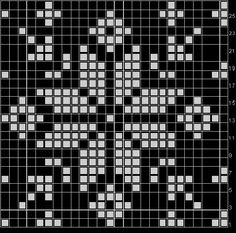 a black and white cross stitch pattern with squares