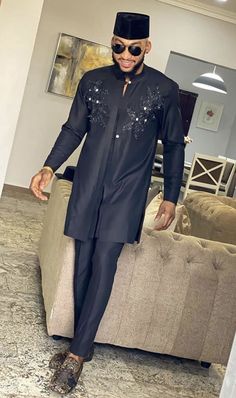 Handmade embroidery top and Pant for men. Suitable for all occasions like wedding, birthday, church, anniversaries and lots more. Available in all colors and Sizes. Bulk and wholesale purchases are available. For custom fit, provide me with your measurements. Contact me for more details. Thanks for Visiting. Kind Regards, Ojvicky outfits. Fitted Long Sleeve Agbada For Party, Fitted Long Sleeve Agbada For Eid, Fitted Long Sleeve Agbada For Festive Occasions, African Prom Suit, Men African Wear, Latest African Wear For Men, African Wear For Men, Native Wears, African Wear Styles For Men