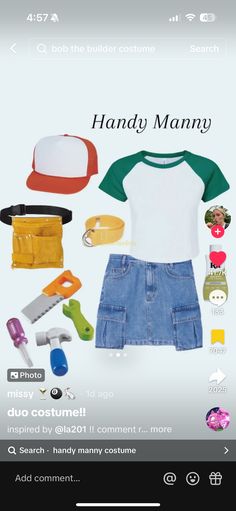 an image of clothes and accessories displayed on the app store's mobile phone screen