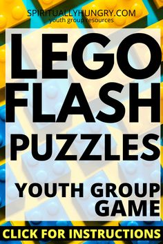 the lego flash puzzles youth group game is available for kids and adults alike to play