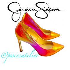 Dramatic To The Max, The Rexah Pumps Are Designed With A 4” Geo-Chic Stiletto Heel That's Metallic Trimmed For Added Shine As You Step Away. Thanks For Looking New To Posh? Welcome! Use Code Piscesatelier To Register & Get $10 Off Your 1st Order Check Out The Rest My Closet To Bundle & Save! Open To All Reasonable Offers/ Trades. Smoke & Pet Free Home Bundle & Save 20% Off Of All Bundles Of 3 Or More Items & Discounted Shipping On All Purchases Of $150 Or More After 20% Discount Applicablesales Glamorous Fitted Heels For Spring, Multicolor Fitted Heels For Spring, Spring Multicolor Fitted Heels, Chic Pink Heels For Party Season, Multicolor Heels For Night Out, Multicolor Fitted Heels For Night Out, Fitted Multicolor Heels For Night Out, Shoes Heels Classy, Yellow Heels