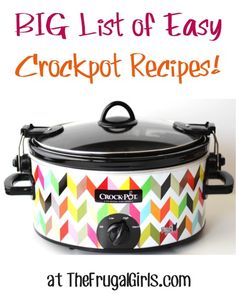 the crock pot recipe is shown with text overlay