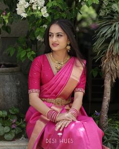 This intricately embroidered blouse designed for @sanchal_appachu 's unique style. 💖 Blouse Designs Latest For Engagement, Minimal Blouse Work Designs, Minimal Blouse Design, Pink Pattu Blouse Designs, Pink Pattu Saree Contrast Blouse, Pink Blouse Designs For Saree Simple, Classic Blouse Designs, Plane Blouse Designs, Pink Saree Blouse Designs