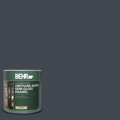 the behr paint is dark grey and it has a white base