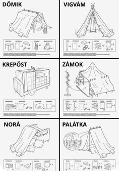 instructions for how to set up a tent