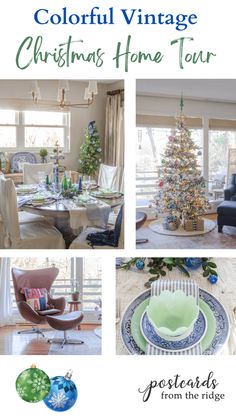 colorful vintage christmas home tour from the ridge